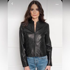 The Limited 90s Vintage Bomber Leather Jacket